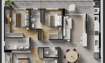 Imagem 6: RESIDENCIAL VOLO RIVIERA - APARTAMENTO 03 SUÍTES, 02 VAGAS DE GARAGEM - ALTO PADRÃO - NO B