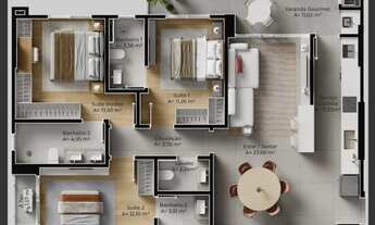 Imagem 6: RESIDENCIAL VOLO RIVIERA - APARTAMENTO COBERTURA - 03 SUÍTES - COM 120M² PRIVATIVOS - ALTO