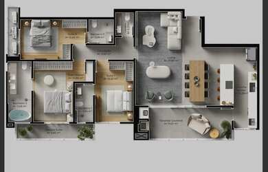 Imagem 6: RESIDENCIAL VOLO RIVIERA - APARTAMENTO 03 SUÍTES, 02 VAGAS DE GARAGEM - ALTO PADRÃO - NO B