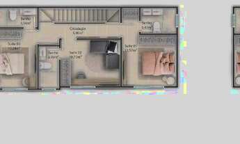 Imagem 6: SOBRADO TRIPLEX - 03 SUÍTES - COM 184M² - ALTO PADRÃO - NA RUA 2800 -NO CENTRO DE BALNEÁRI