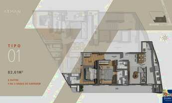 Imagem 7: RESIDENCIAL ATMAN - APARTAMENTO 02 SUÍTES - ALTO PADRÃO - NA RUA CAMBORIÚ