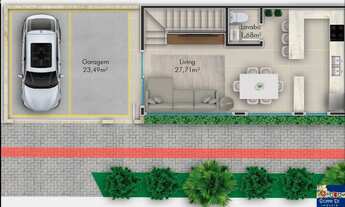 Imagem 3: SOBRADO TRIPLEX - 03 SUÍTES - COM 184M² - ALTO PADRÃO - NA RUA 2800 -NO CENTRO DE BALNEÁRI