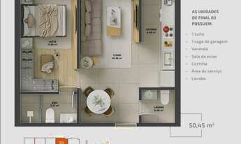 Imagem 4: OXFORD 586 RESIDENCE - APARTAMENTO 01 SUÍTE - ALTO PADRÃO - NA RUA URUGUAI