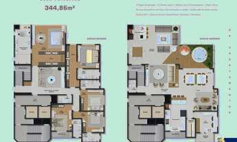 Imagem 3: ESSENZA RESIDENCE - COBERTURA DUPLEX - 05 SUÍTES - COM 344M² PRIVATIVOS - ALTO PADRÃO - NA