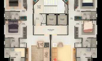 Imagem 7: ULUWATU RESIDENCE - APARTAMENTO 03 SUÍTES, 02 VAGAS - MOBILIADO - NA RUA 620 CENTRO