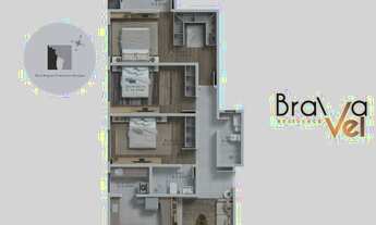 Imagem 4: BRAVA VEL RESIDENCE - APARTAMENTO 03 DORMITÓRIOS, SENDO 02 SUÍTES - COM 120M² PRIVATIVOS