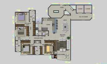 Imagem 4: EDIFÍCIO VISTA ALTA - APARTAMENTO 04 SUÍTES - SEMIMOBILIADO - ALTO PADRÃO - NO BAIRRO DOS