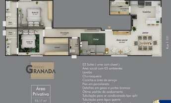 Imagem 7: RESIDENCIAL GRANADA - APARTAMENTO 02 SUITES E 02 VAGAS - MOBILIADO - NA RUA 1131