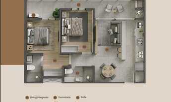 Imagem 4: RAVELLO RESIDENCE - APARTAMENTO 02 DORMITÓRIOS, SENDO 01 SUÍTE - NO BAIRRO SÃO FRANCISCO D