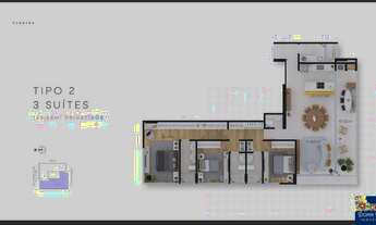 Imagem 6: RESIDENCIAL ARIA - APARTAMENTO 03 SUÍTES - ALTO PADRÃO - COM 145M² PRIVATIVOS - NA PRAIA B