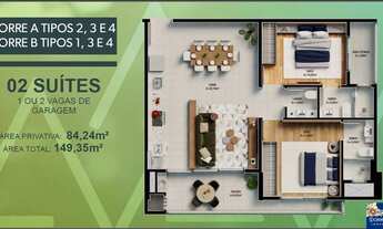 Imagem 3: BRAVA VALLEY HOME CLUB - APARTAMENTO 02 SUÍTES - ANDAR ALTO - NA PRAIA BRAVA