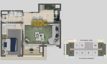 Imagem 3: Studio à Venda Campo Belo, São Paulo - Bothanic Campo Belo Apartments Cyrela