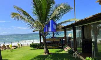 Imagem 2: CASA À VENDA FRONTAL MAR EM JAUÁ, R$ 2.630.000,00, PÉ NA AREIA, 7 SUÍTES, PISCINA, 2 ESPAÇ