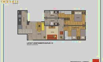 Imagem: Apartamento Duplex, 2 Dormitórios sendo