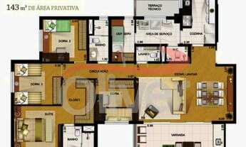 Imagem 2: BOTÂNICA,TORRE FIGUEIRA, APARTAMENTO 4 DORMITORIOS, 2 VAGAS DE GARAGEM, CRISTO REI, CURITI