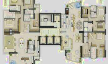 Imagem 4: Alameda Jardins, 3 dormitórios, 3 suíte, 4 banheiro, 2 vagas na garagem, 114M² de Área Con