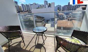 Imagem 2: ALUGO Temporada Apartamento Studio Mobiliado, Amaralina, 18m², 1/2 com Varanda, sala, banh