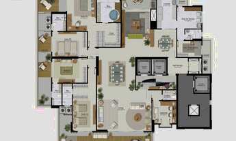 Imagem 5: Lindo apartamento no Ed. Number One, novo, área condominial completa, bairro do Umarizal