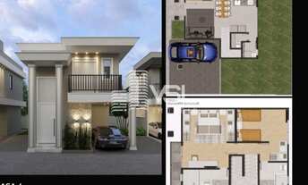 Imagem 3: CASA NOVA com 3 dormitórios e 2 garagens, condomínio fechado em Santo Antônio