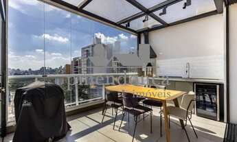 Imagem 7: Cobertura duplex em Pinheiros com vista panorâmica e fino acabamento, espaçosa e bem distr