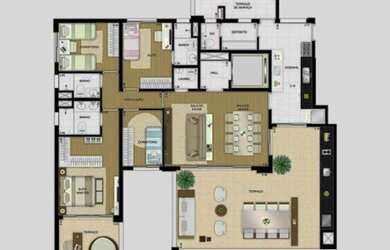 Imagem 5: 3 dormitórios, 3 suíte, 4 vagas na garagem, 181M² de Área Construída