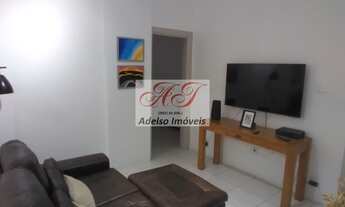 Imagem 2: Apartamento à venda em Santos-SP, bairro Aparecida: 2 quartos, 1 suíte, 1 sala, 1 banheiro