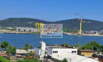Imagem 6: Apartamento à venda na Ponta da Praia, Santos-SP: 2 quartos, 1 suíte, 2 salas, 2 banheiros