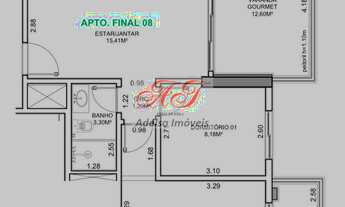 Imagem: Apartamento à venda em Santos-SP 2 quartos