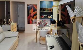 Imagem 5: Imperdível apartamento de 3 quartos na Pompéia, Santos-SP: 2 salas, 2 vagas de garagem, 12