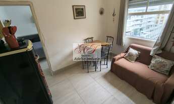 Imagem 2: Apartamento para locação no Embaré, Santos-SP: 1 quarto, 1 sala, 1 banheiro, vaga de garag