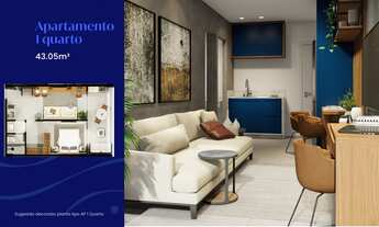 Imagem 3: Apartamento à venda em Lauro de Freitas-BA, Buraquinho: 1 quarto, 2 salas, 1 banheiro, 1 v