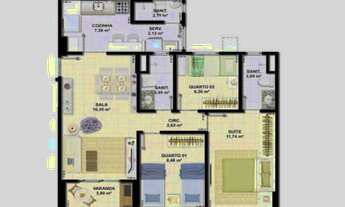 Imagem 5: 3 dormitórios, 1 suítes, 1 banheiros, 1 vaga na garagem, 67M² de Área Construída