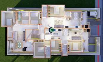 Imagem 4: APARTAMENTO EM CONSTRUÇÃO 2 DORM SACADA GÁS INDIVIDUAL ESTAR/JANTAR 1 VAGA