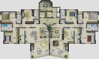 Imagem 2: 3 dormitórios, 3 suíte, 4 banheiro, 3 vagas na garagem, 317209M² de Área Construída