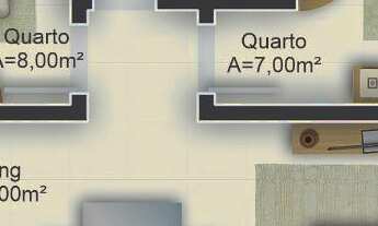 Imagem 7: 2 dormitórios, 2 suíte, 3 banheiro, 1 vaga na garagem, 68M² de Área Construída