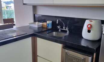 Imagem 7: Apto pronto e mobiliado no Linea, todo com armários planejados, 1 suíte, lavabo, varanda e