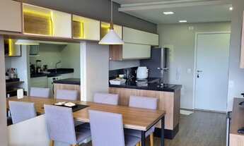 Imagem 4: Apto pronto e mobiliado no Linea, todo com armários planejados, 1 suíte, lavabo, varanda e