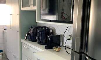 Imagem 6: Apto em andar alto, sol da manhã e vista livre no Citta di Roma com 3dorms, varanda com fe