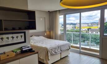 Imagem 1: Apto pronto e mobiliado no Linea, todo com armários planejados, 1 suíte, lavabo, varanda e