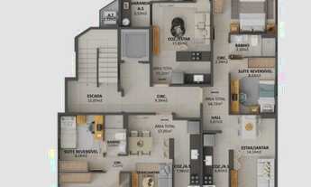 Imagem 6: Lançamento 2 quartos sendo 1 suíte em jardim da penha próximo a UFES