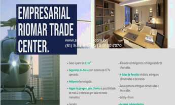 Imagem 3: Sala comercial moderna no Empresarial Riomar Trade Center Fortaleza, no Papicu - 38m², 1 b