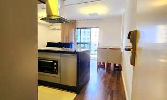 Imagem 3: Apartamento 2 quartos (suite), bem mobiliado e com SERVIÇOS HOTELEIROS, edifício THE FIVE