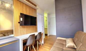 Imagem 2: Apartamento 1 quarto com ar condicionado, muito bem mobiliado e com internet