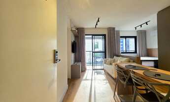 Imagem: Apartamento studio bem mobiliado, com ar