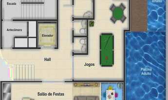 Imagem 6: 3 dormitórios, 3 suíte, 4 banheiro, 2 vagas na garagem, 104M² de Área Construída