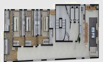 Imagem 4: 4 dormitórios, 4 suíte, 5 banheiro, 3 vagas na garagem, 156M² de Área Construída