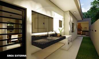 Imagem 7: Casa na planta Financiada Direto com a Construtora - suíte master e área gourmet + piscina