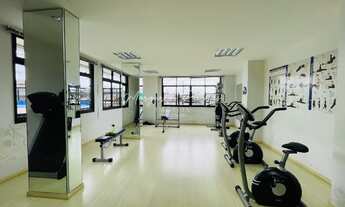 Imagem 7: Cobertura de 1 quarto com varanda, 2 banheiros, prédio com portaria, academia, pastilhado