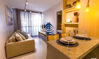 Imagem 4: Apartamento de 42m2, no Duetto Barra, a 50m da praia, 150m do farol da Barra, novo Vista-m