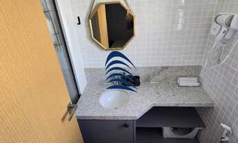 Imagem 6: Apartamento quarto/sala com 34m2, cozinha com área de serviço, varanda ampla e uma suíte